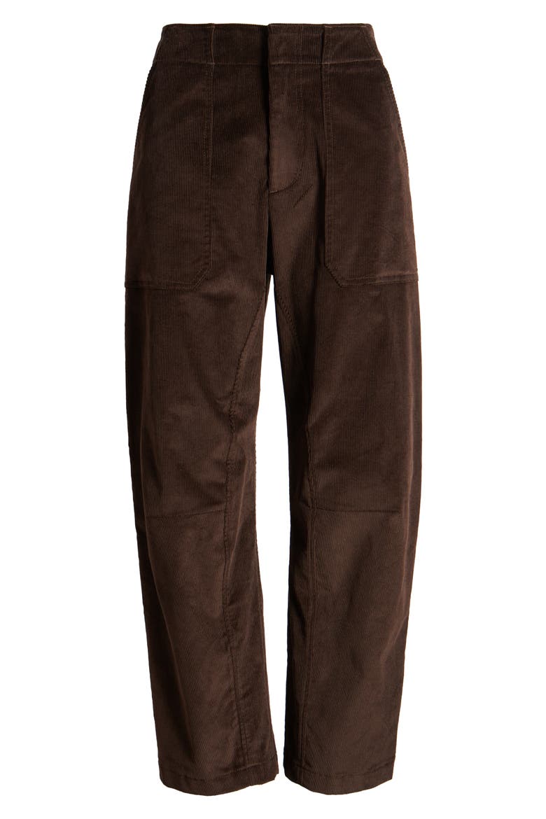 Leyton Corduroy Straight Leg Pants, Alternate, color, DARK BROWN