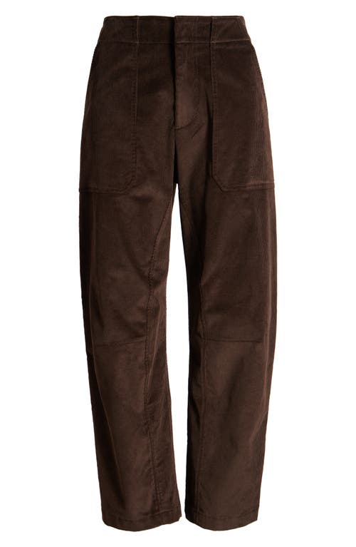 Rag & Bone Brown Leyton Trousers In Dark Brown