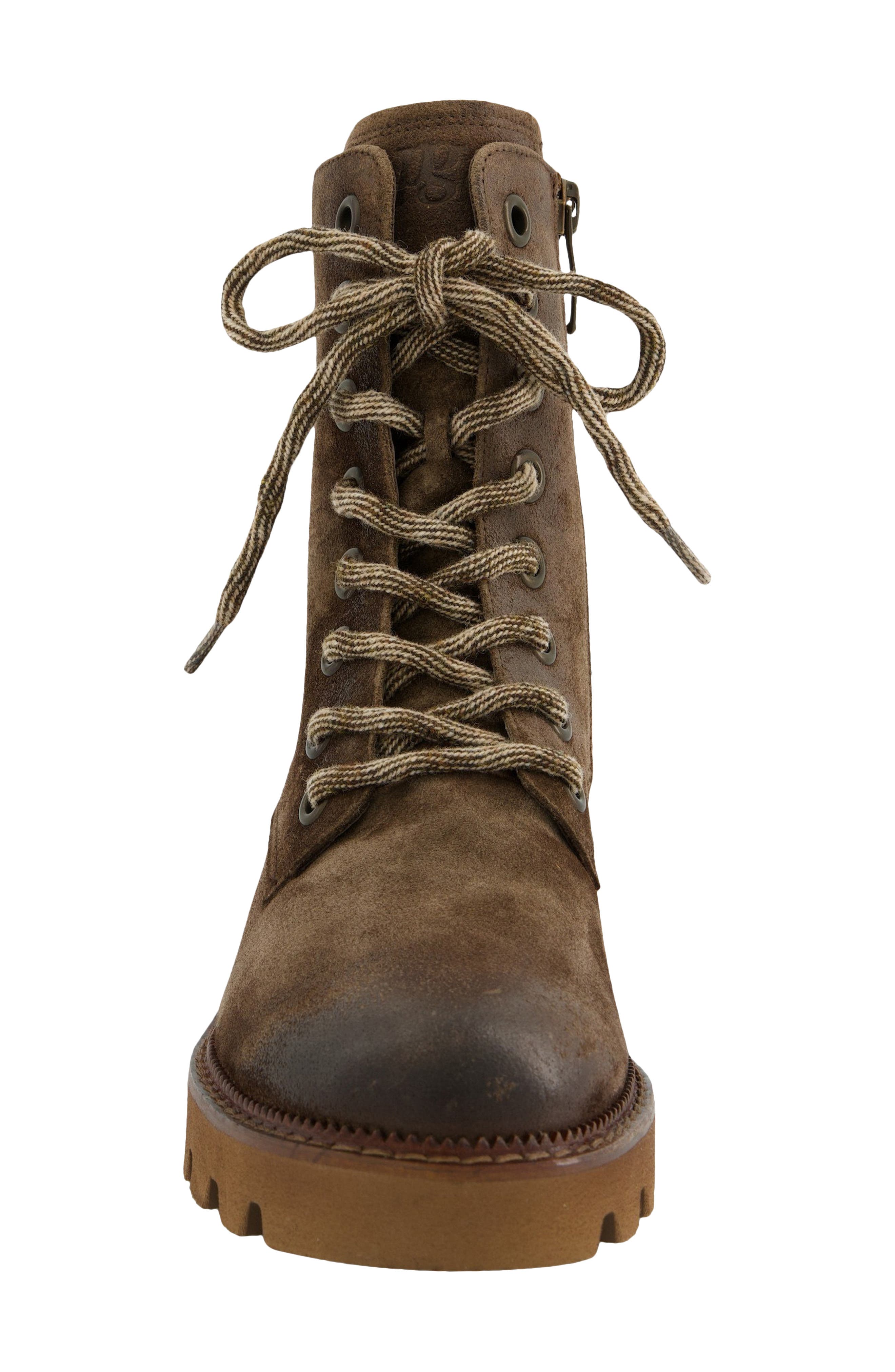 Ellen Combat Boot, Alternate, color, EARTH SOFT SUEDE