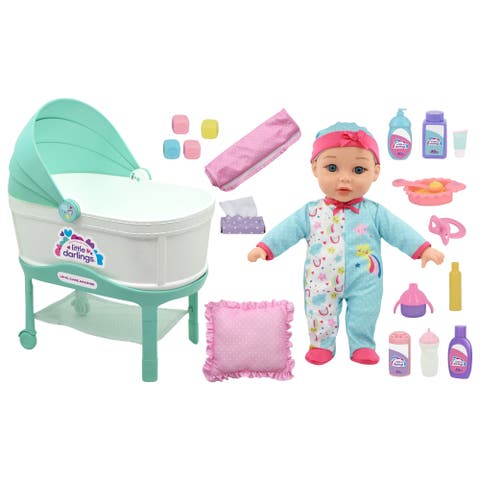 12" Bassinet Baby Doll Set