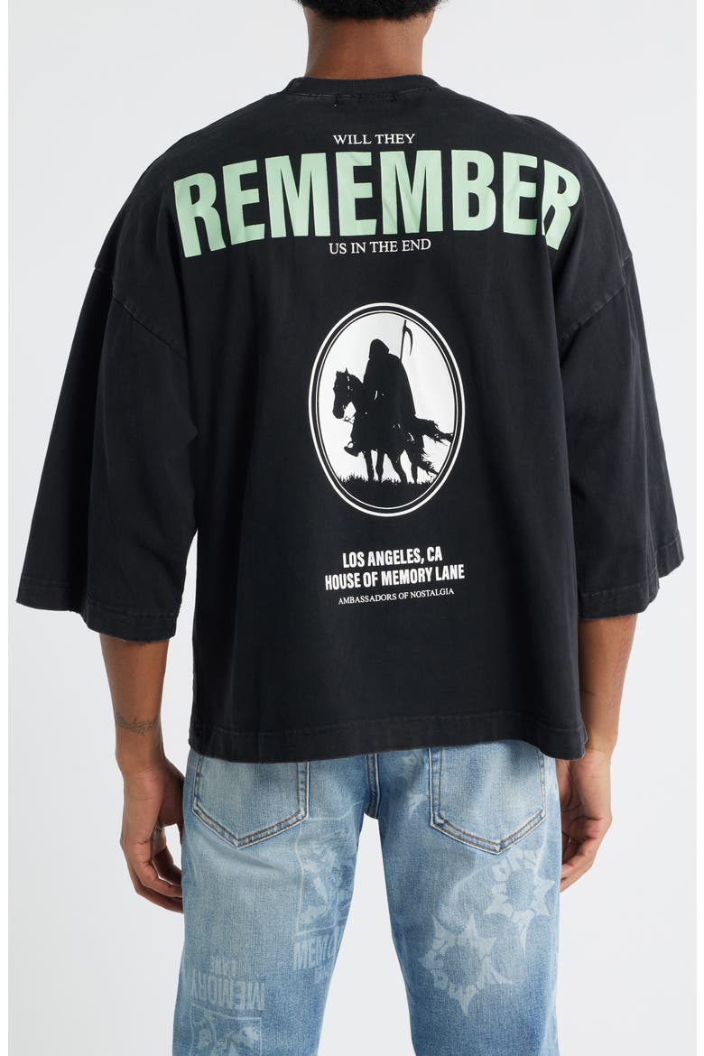 Storm Riders Oversize Cotton Jersey Graphic T-Shirt, Alternate, color, BLACK