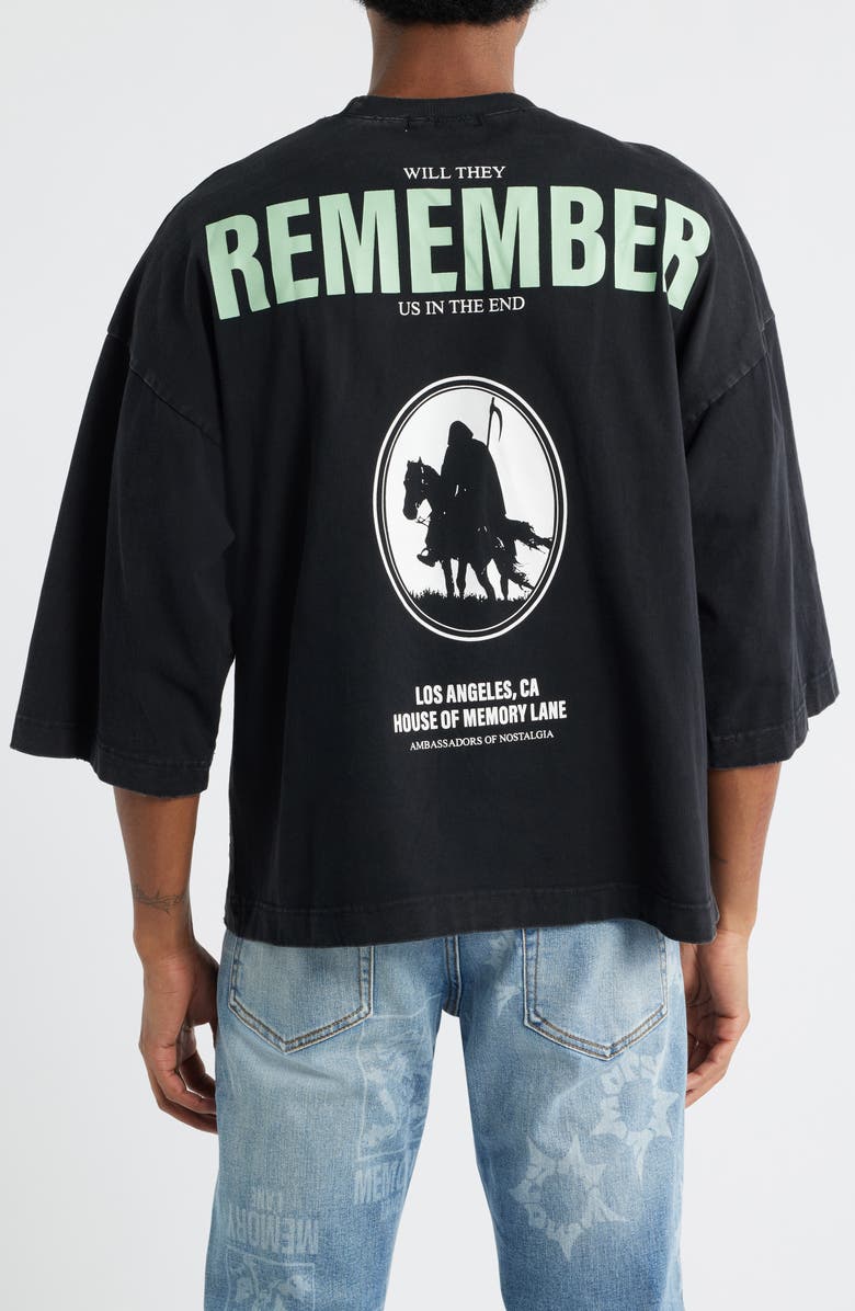 MEMORY LANE Storm Riders Oversize Cotton Jersey Graphic T-Shirt, Alternate, color, Black