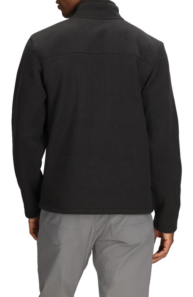 The North Face Gordon Lyons Half Zip Fleece Pullover, Alternate, color, Tnf Black Heather