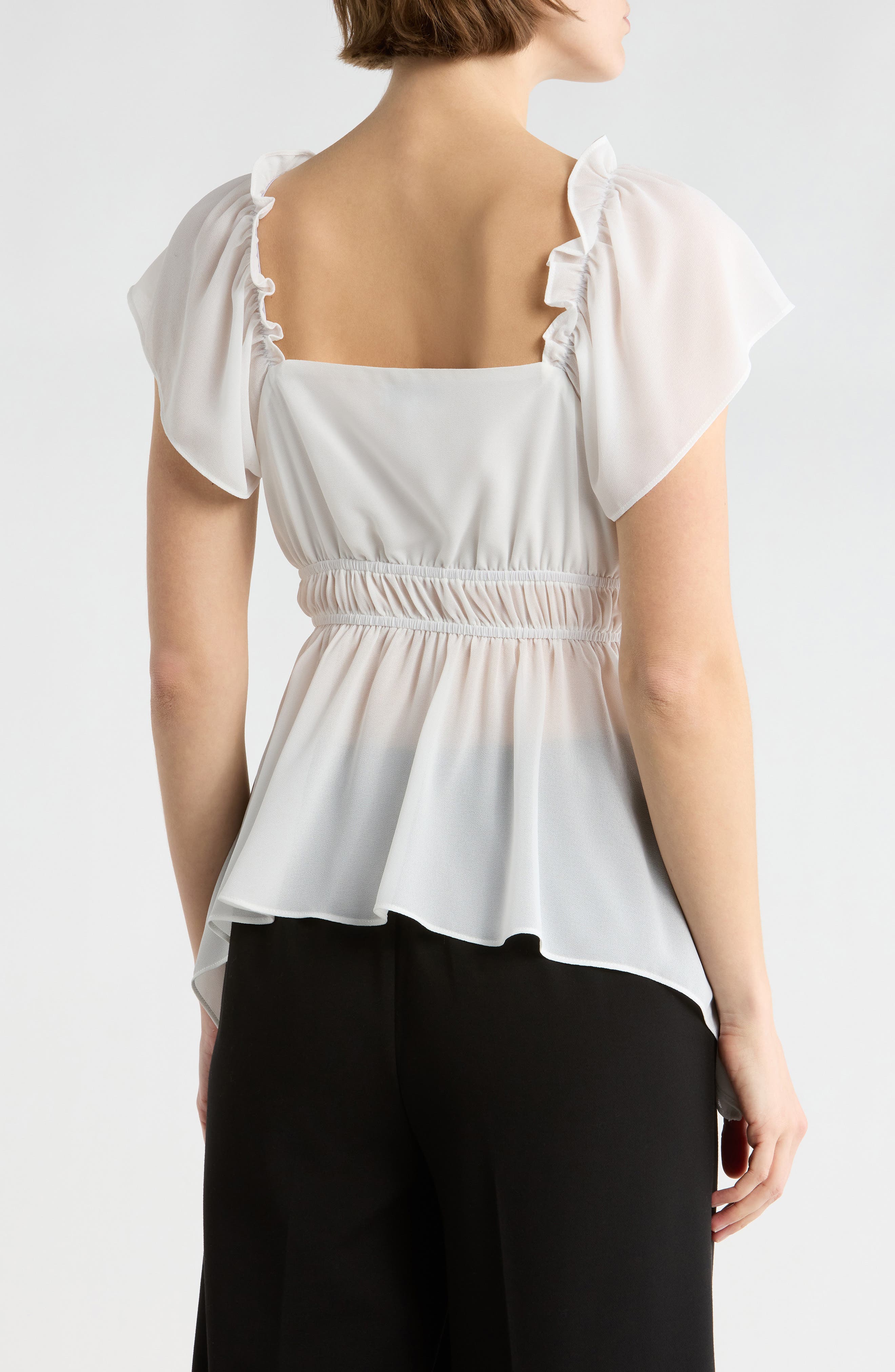 Flutter Sleeve Chiffon Top - image 4