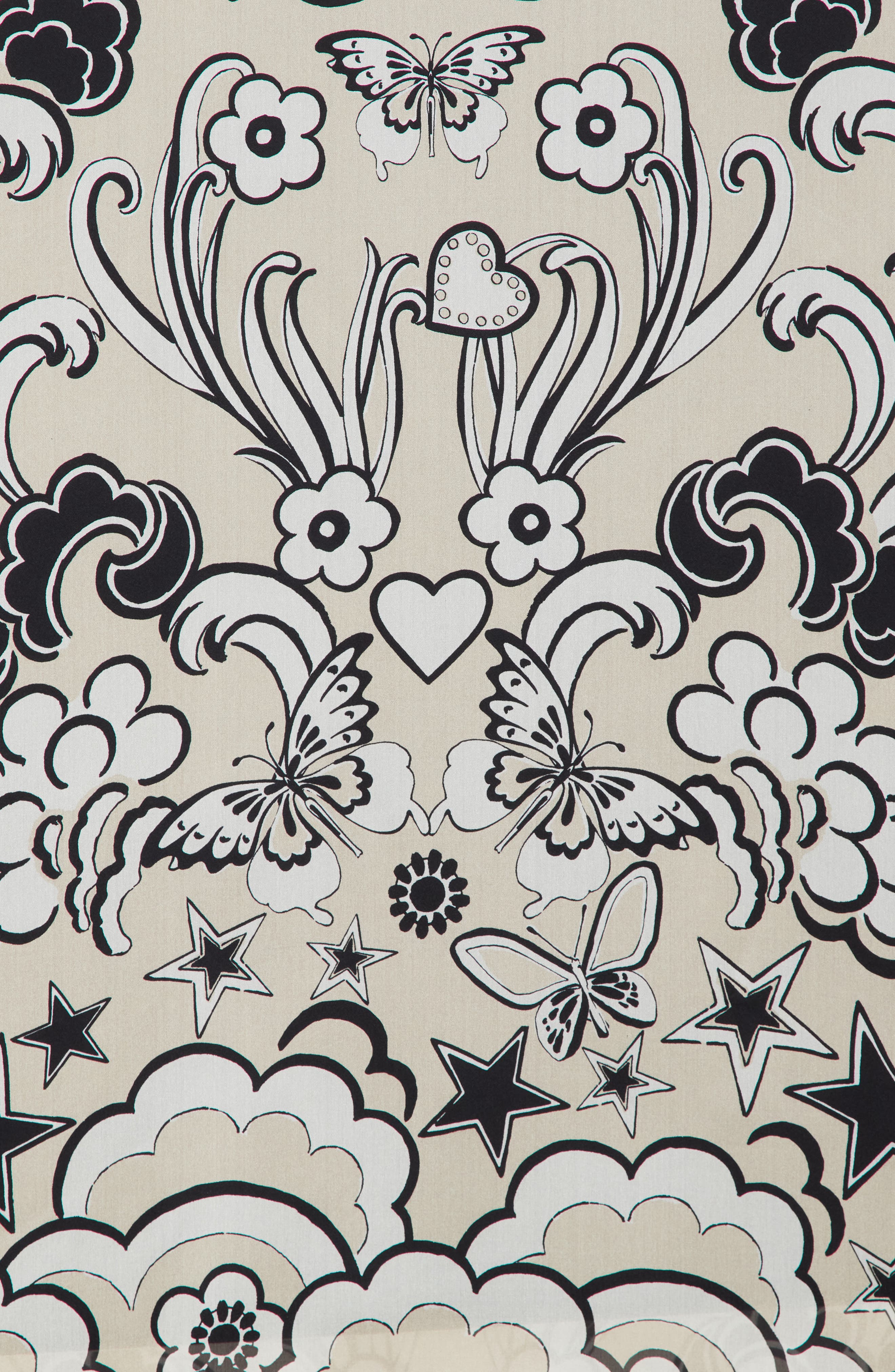 Valentino Garavani VALENTINO Butterfly & Stars Silk Stole (Women ...