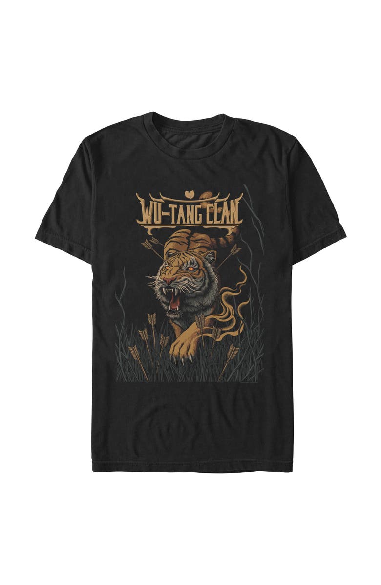 Wu-Tang Clan Men's Wu-Tang Clan Wilderness Tiger Art Logo Graphic T-Shirt, Main, color, Black
