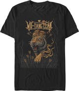 Wu-Tang Clan Men's Wu-Tang Clan Wilderness Tiger Art Logo Graphic T-Shirt