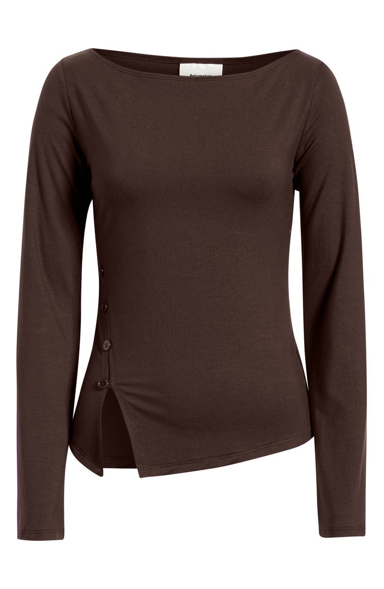 Reformation Nicola Knit Top, Alternate, color, Mole