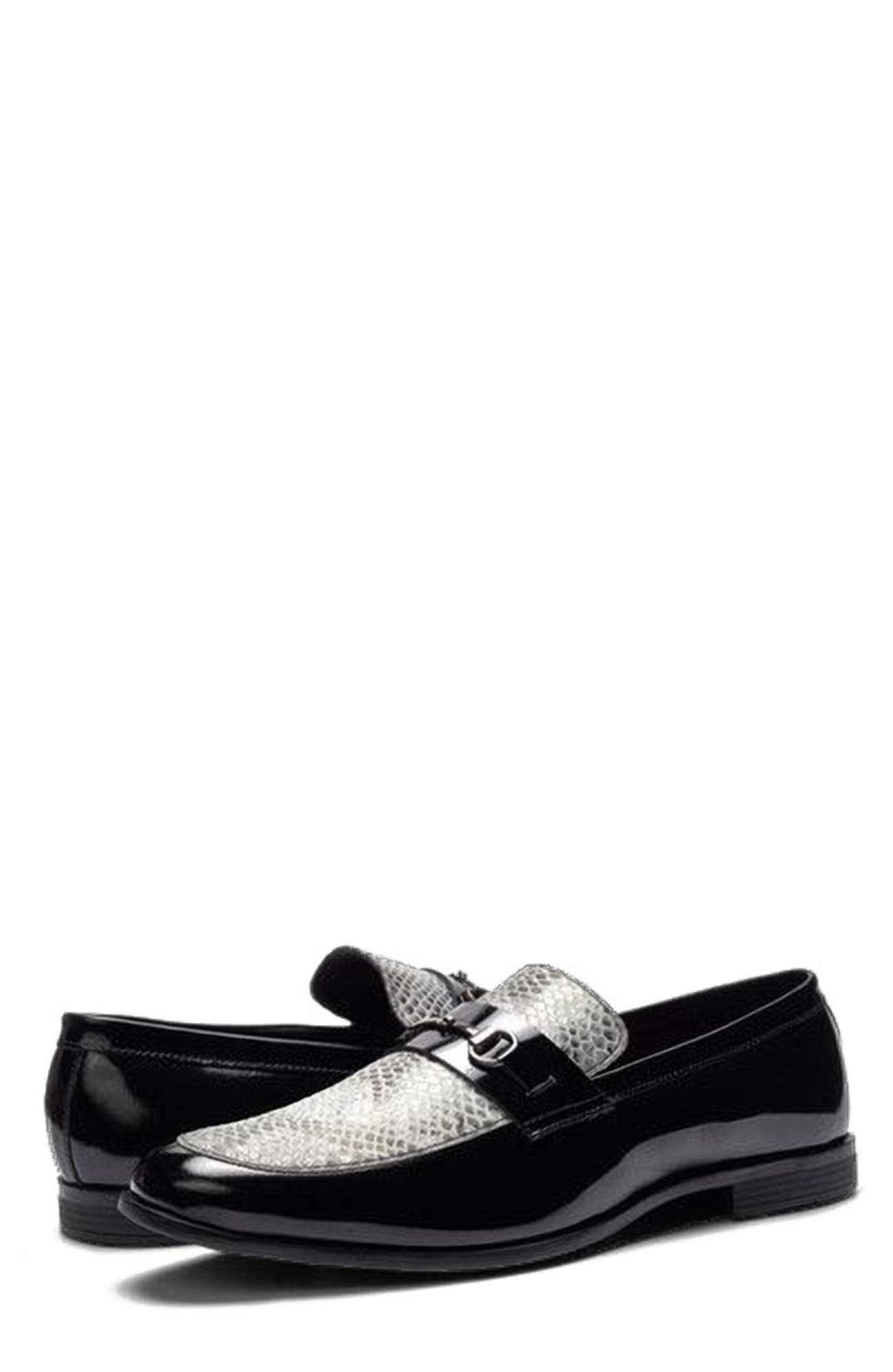 CARLOS SANTANA Maestro Bit Loafer, Alternate, color, Black Snake Print