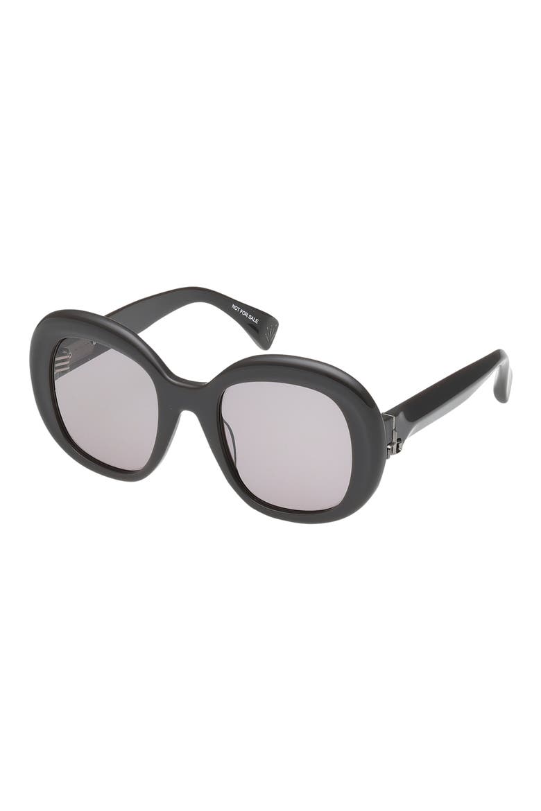 52mm Round Sunglasses, Alternate, color, SHINY FUDGE / FUDGE LENSES