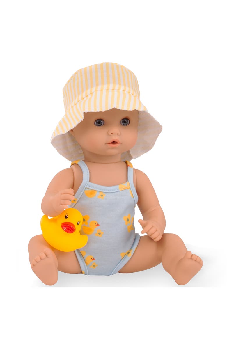 Gotz Sleepy Aquini Bathing Duck - 13" Drink & Wet Baby Girl Doll, Ages 18mo+, Main, color, Multicolored