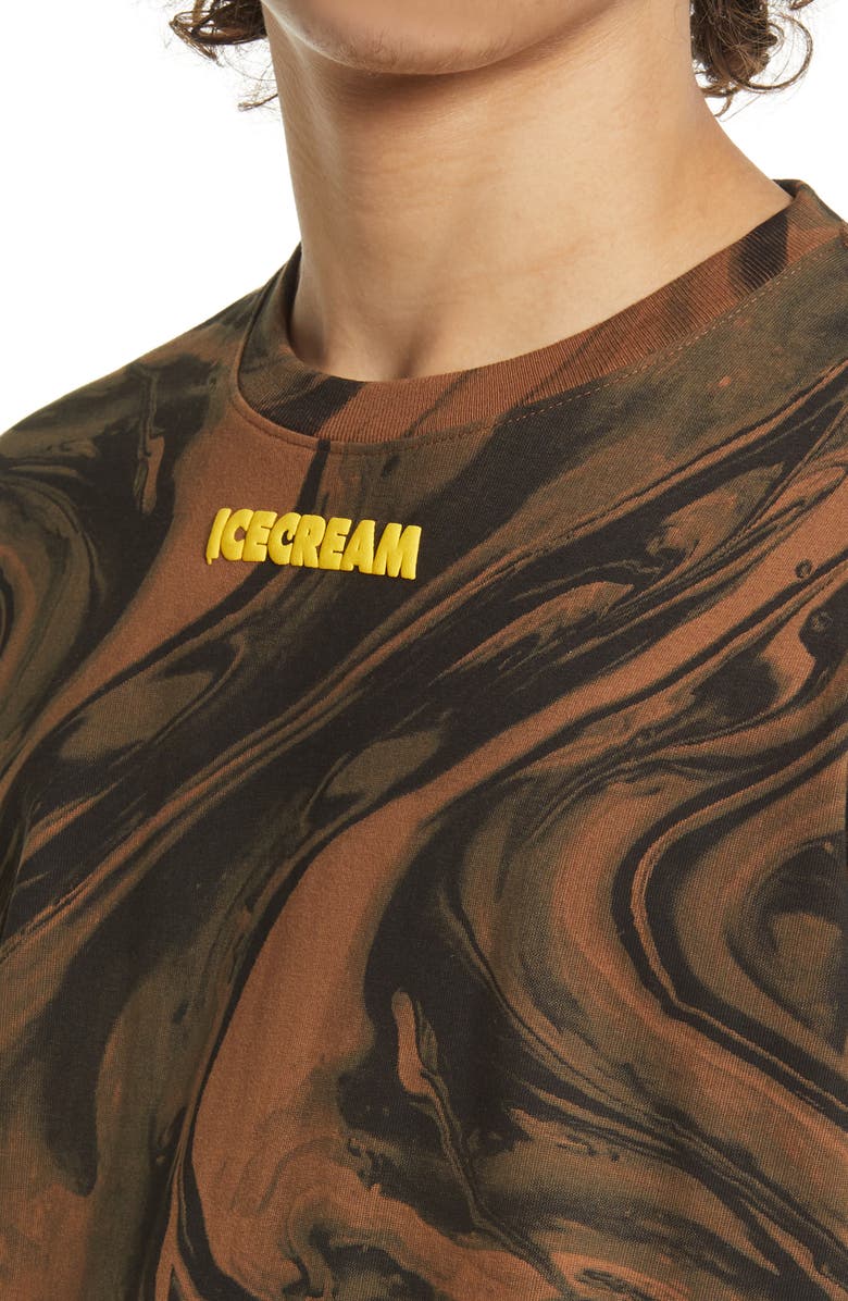 ICECREAM Marble Crewneck Sweatshirt, Alternate, color, 