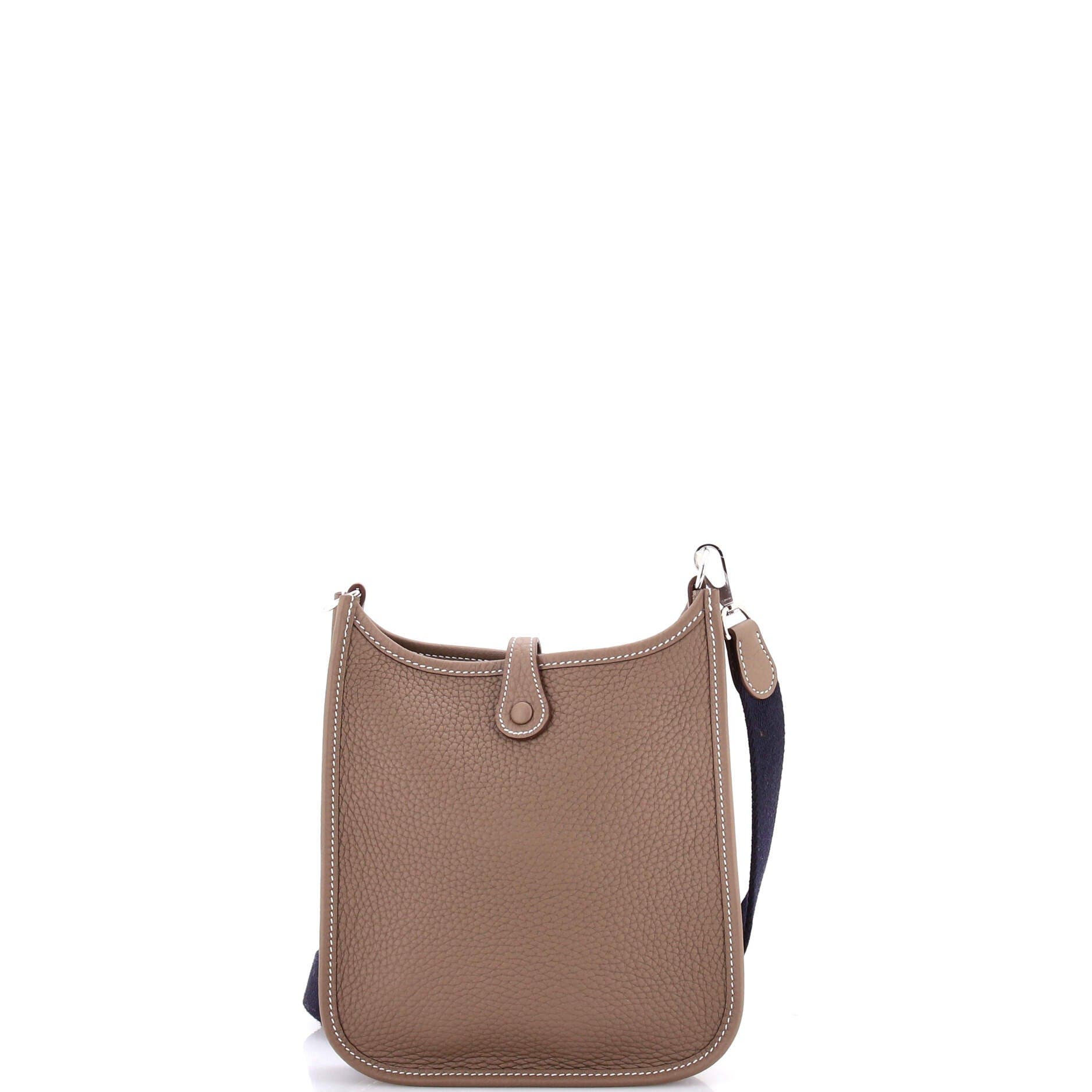 Pre-Owned Hermes Evelyne Bag Gen III Clemence TPM, Alternate, color, Etoupe