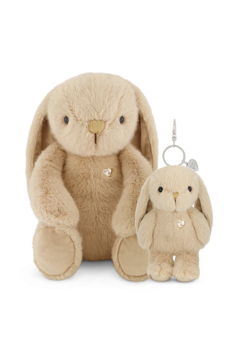 Penelope the Bunny 12" Plush & 6" Keychain Set, Main, color, Caramel