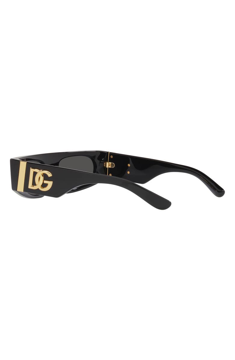 Dolce&Gabbana 54mm Rectangular Sunglasses, Alternate, color, 