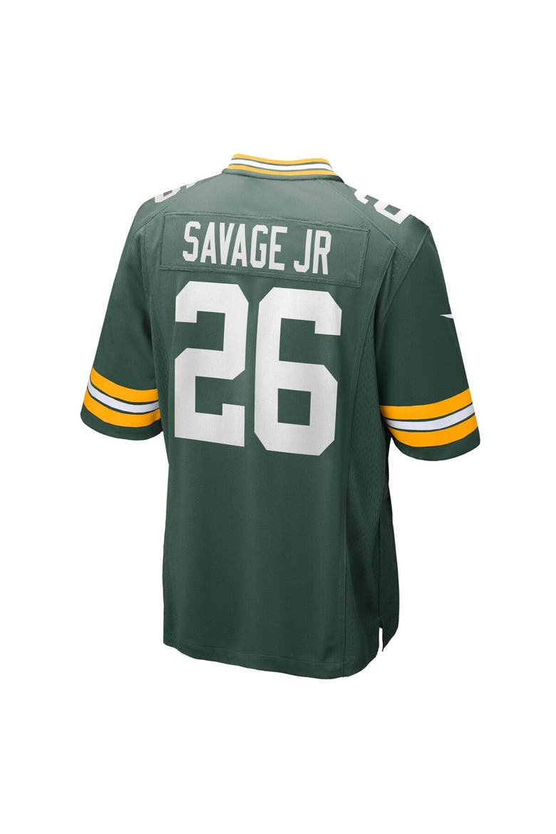 Men's Nike Darnell Savage Jr. Green Green Bay Packers Game Team Jersey, Alternate, color, Green