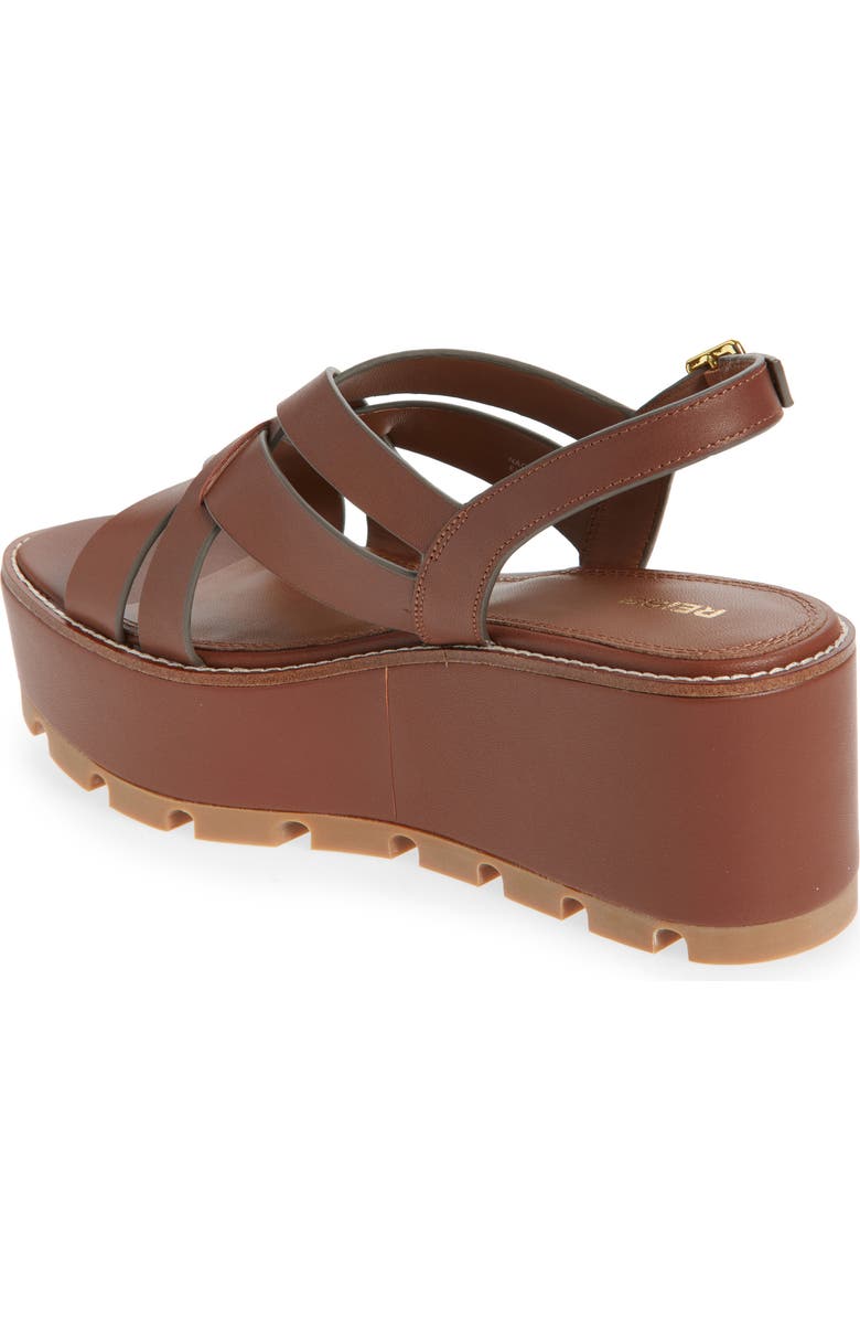 Reiss Naomi Slingback Platform Wedge Sandal, Alternate, color, Tan