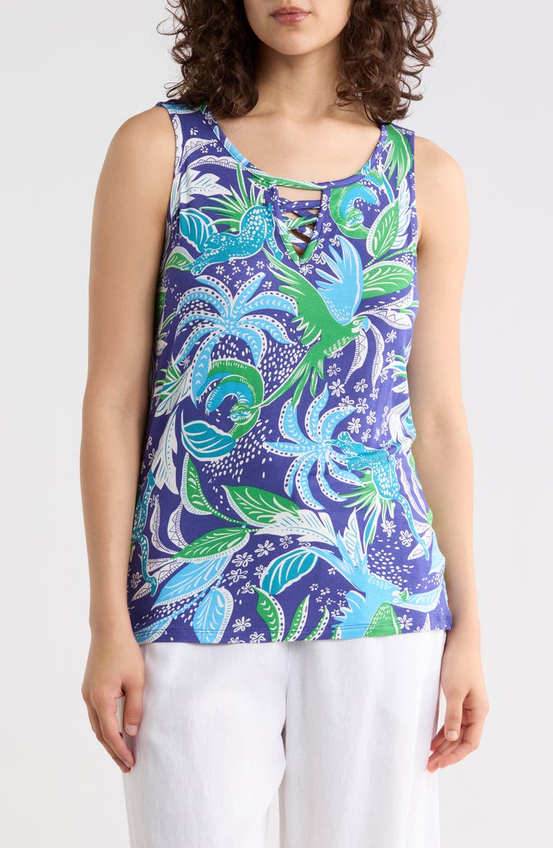 CARIBBEAN JOE Keyhole Tank, Main, color, Blue