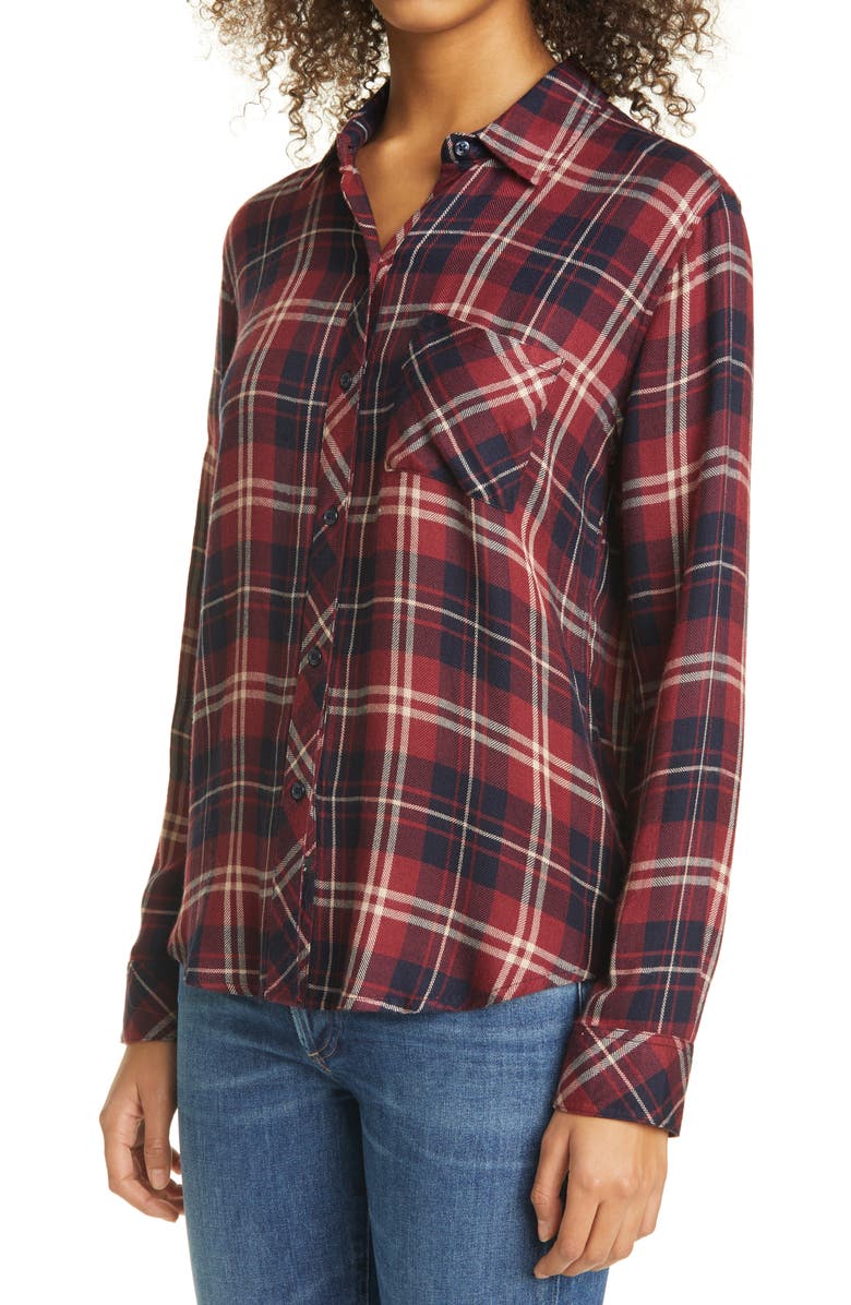 Rails Hunter Plaid Long Sleeve Flannel Shirt, Alternate, color, 