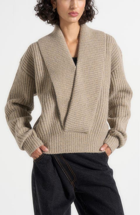 Azra Plunge Knit Jumper