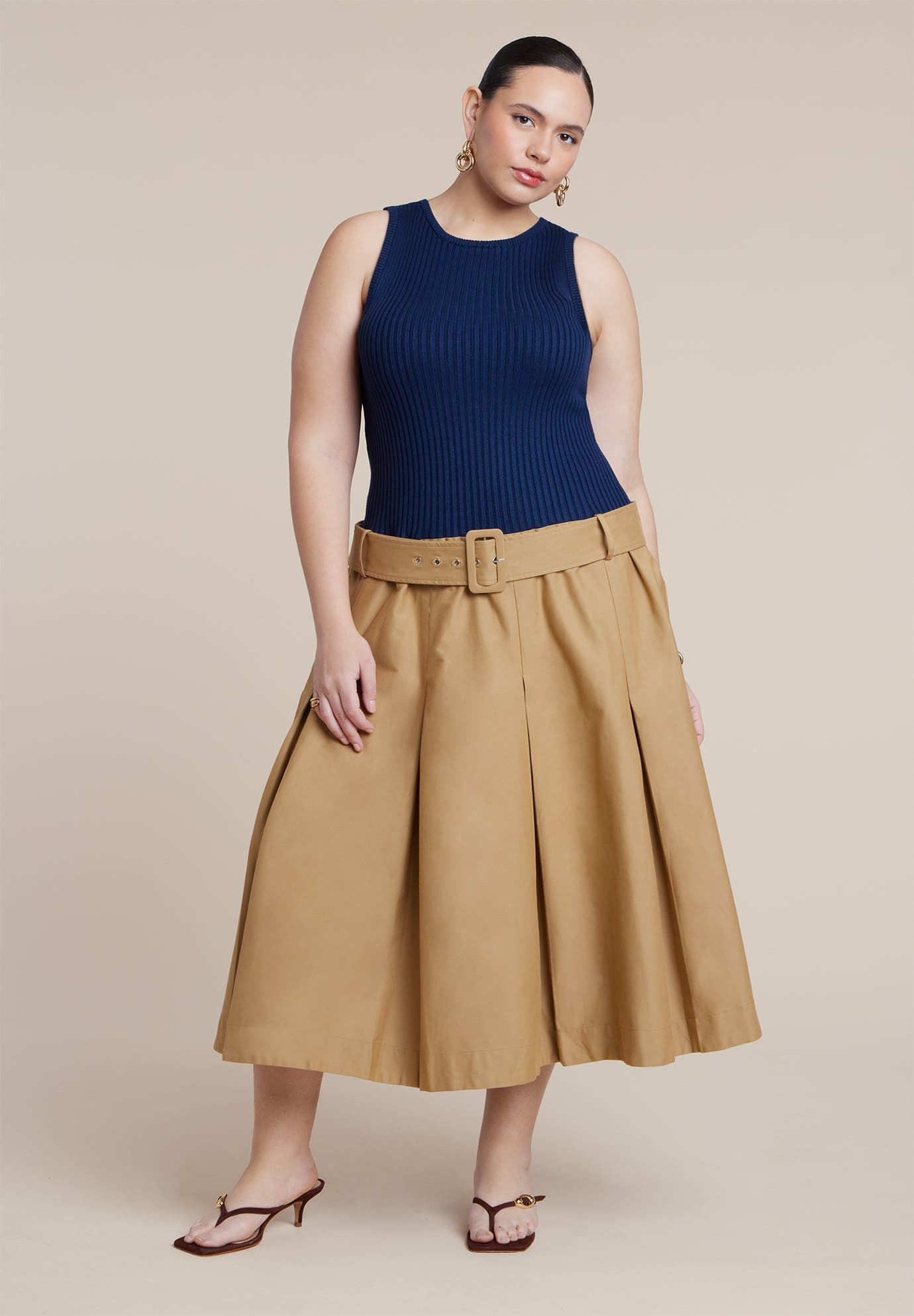 Combo Dress With Belt - image 4