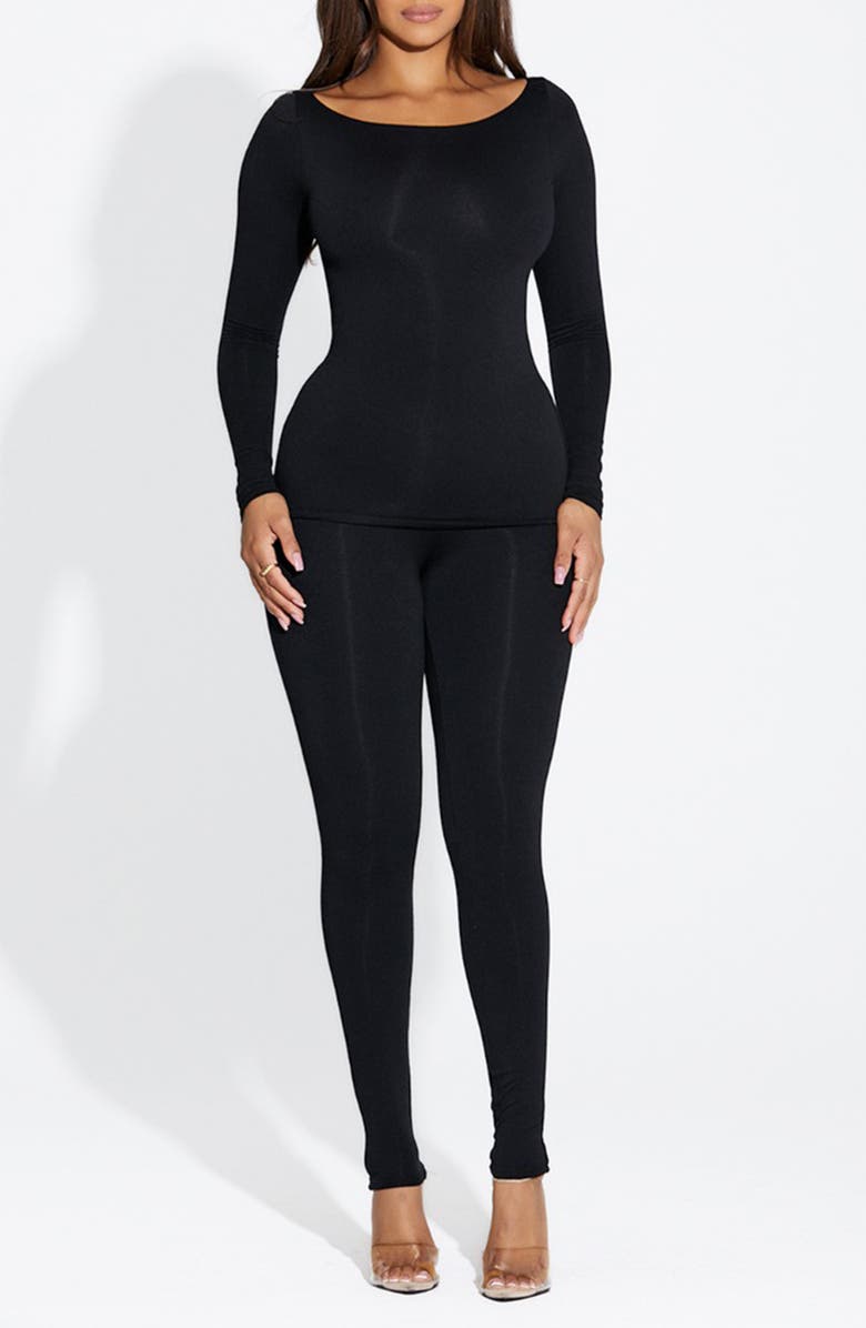 Naked Wardrobe Rock the Boat Neck Top, Alternate, color, 