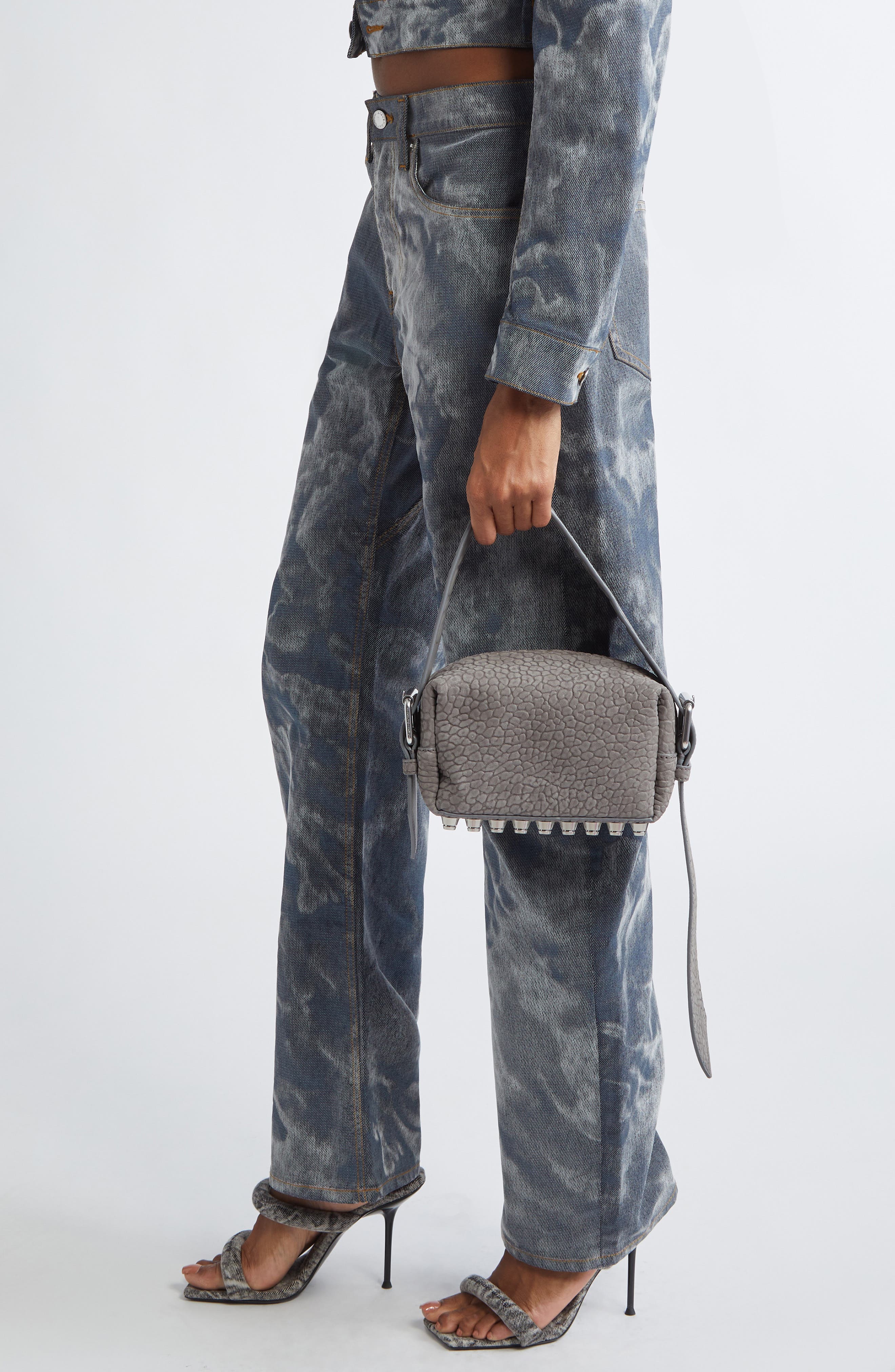 Alexander Wang Small Ricco Primal Nubuck Leather Crossbody Bag, Alternate, color, 