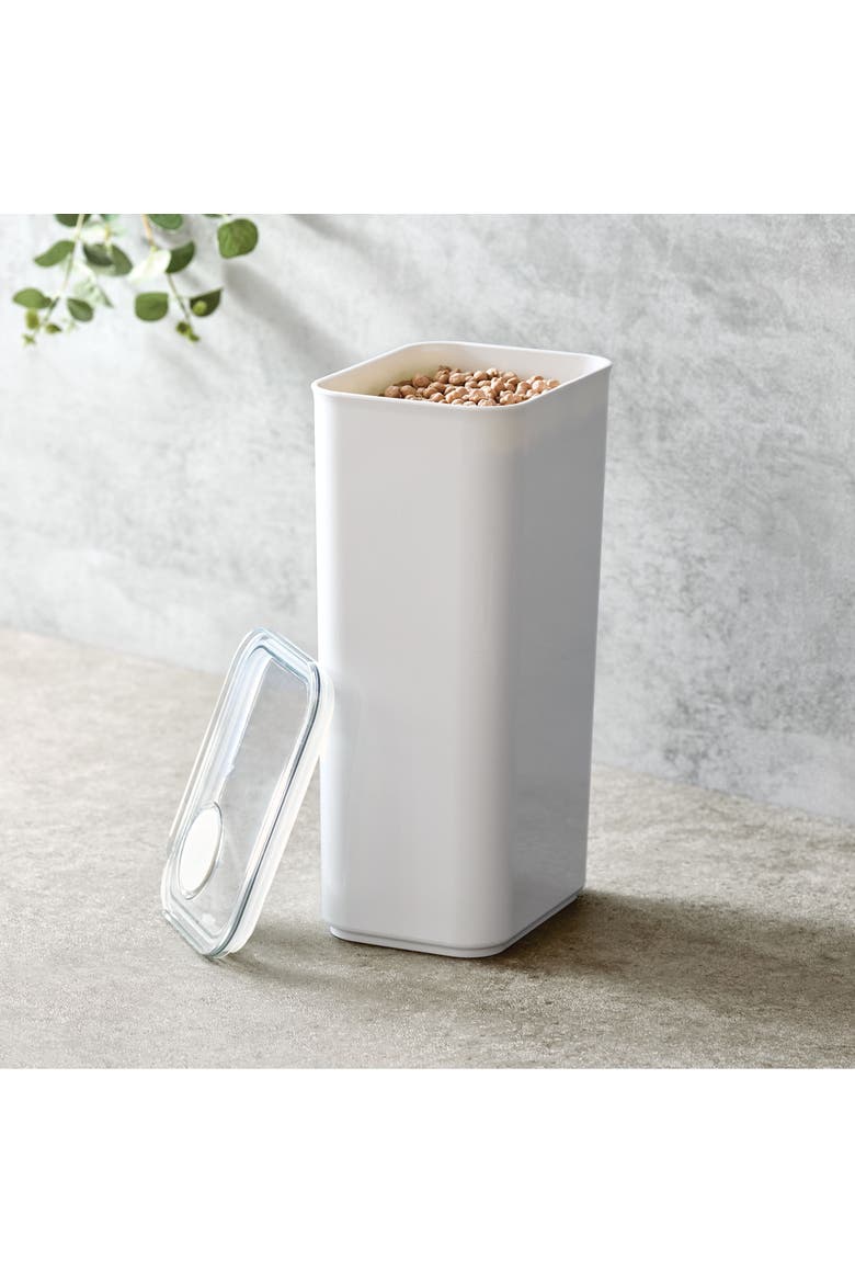 Extra Large Canister with Removable Pour Cap - Set of 2 - White, Alternate, color, White