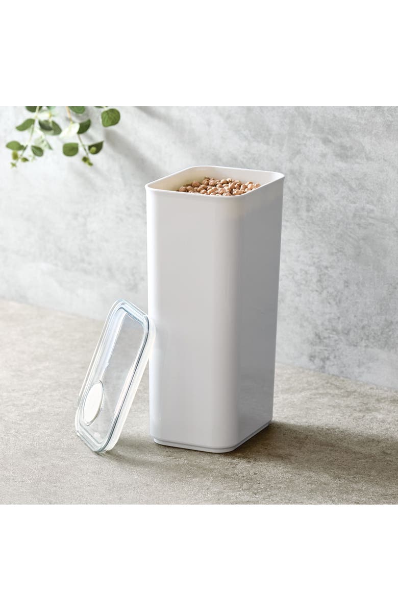 iDesign Extra Large Canister with Removable Pour Cap - Set of 2 - White, Alternate, color, White