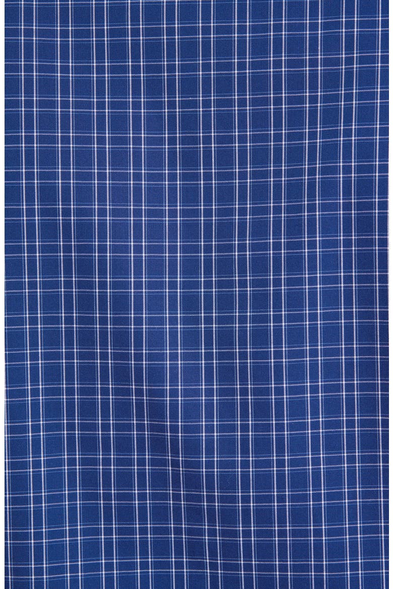 Tech-Smart Traditional Fit Stretch Check Dress Shirt, Alternate, color, BLUE ESTATE SIMPLE CHECK