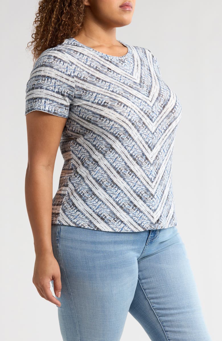 Liverpool Los Angeles Short Sleeve Scoop Neck Knit Top, Alternate, color, 