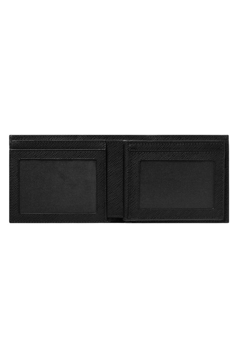 Sartorial Leather Bifold Wallet, Alternate, color, BLACK