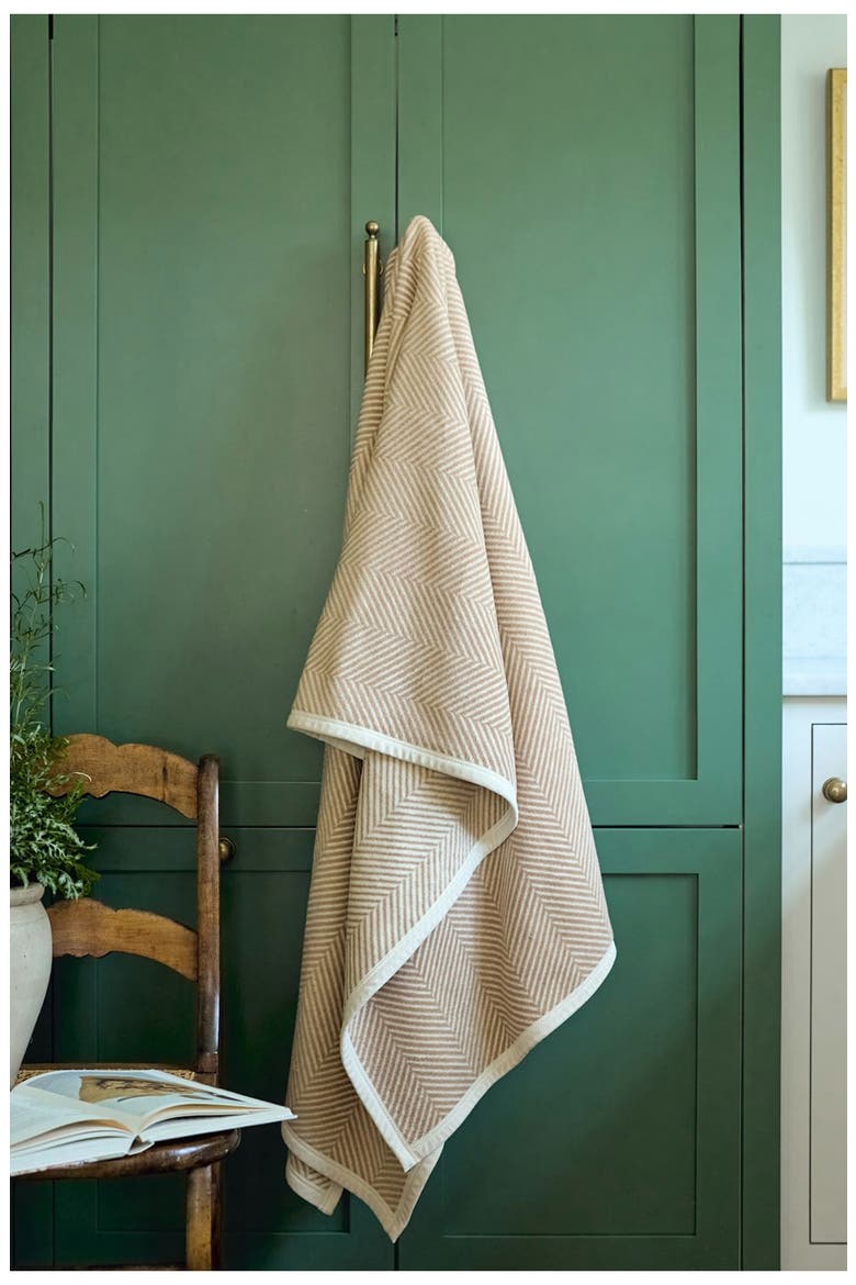 Harborview Herringbone Throw Blanket, Alternate, color, TAN
