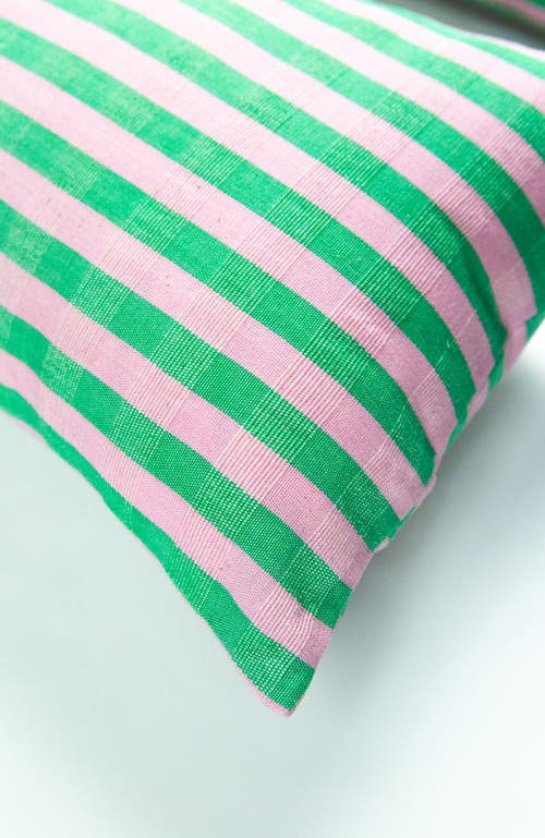 ARCHIVE NEW YORK ARCHIVE NEW YORK HANDWOVEN CLASSIC STRIPED RECTANGLE COTTON THROW PILLOW 