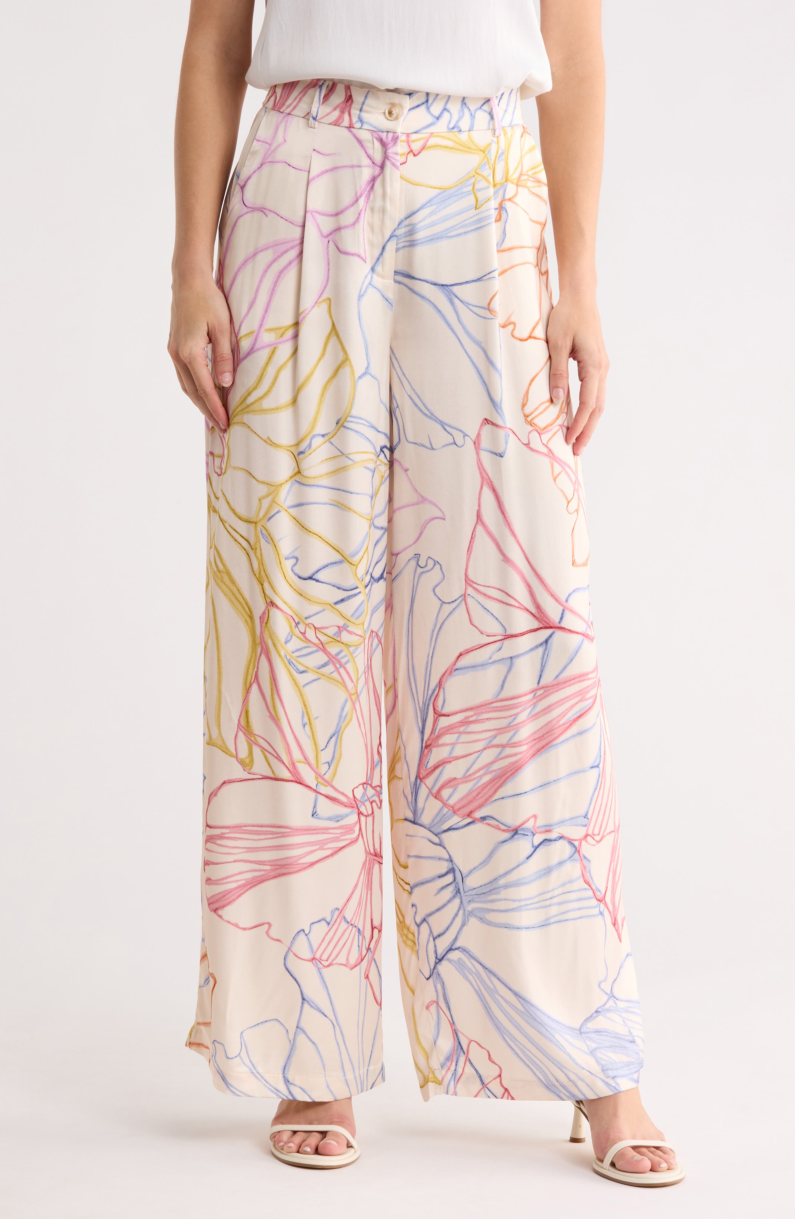 FRNCH Philo Woven Wide Leg Pants