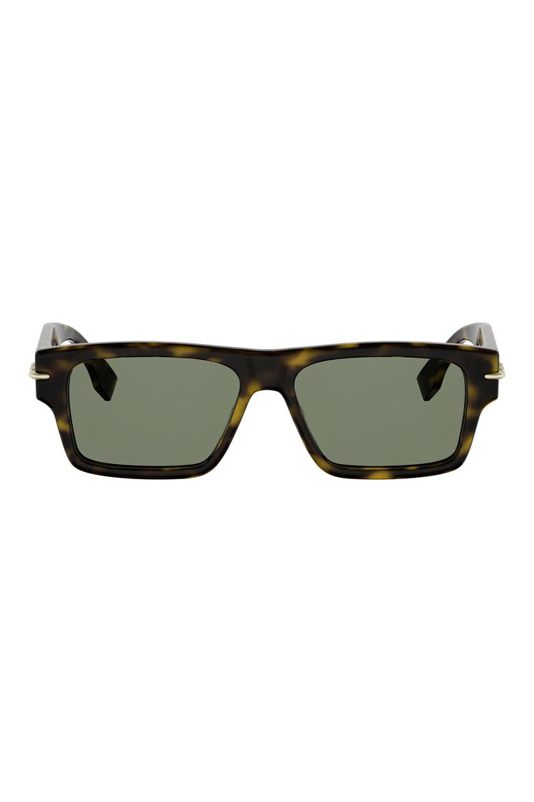 Selleria 54mm Rectangular Sunglasses, Main, color, SBLK