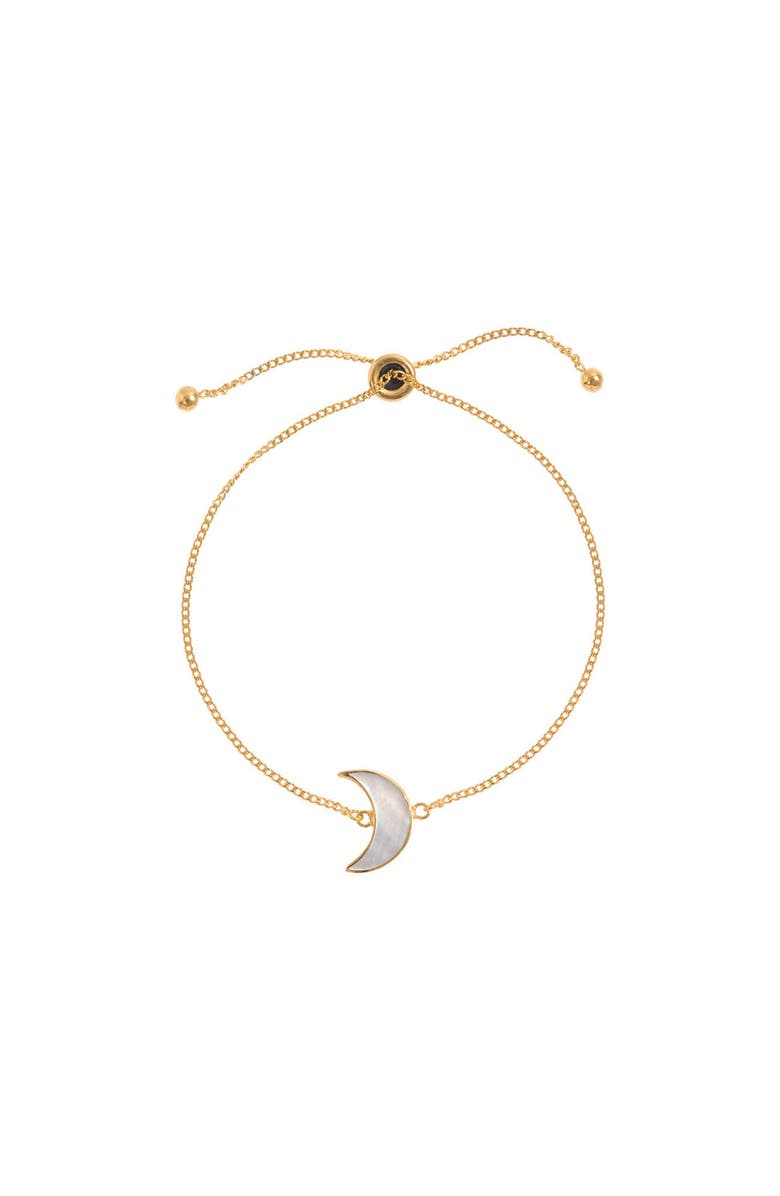 Freya Rose Adjustable Moon Bracelet, Main, color, Gold