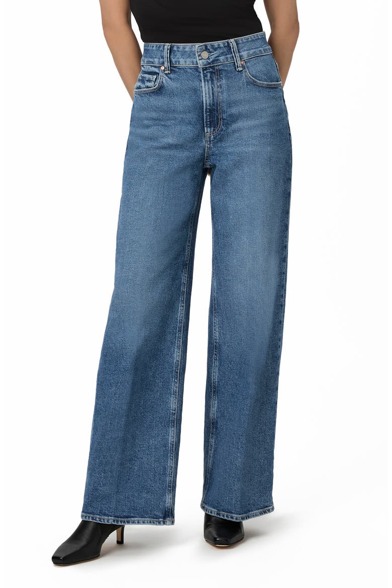 Sasha High Waist Wide Leg Jeans, Main, color, MOONCHILD