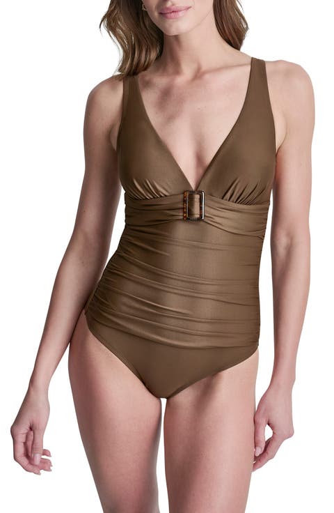 Buckle One-Piece Swimsuit