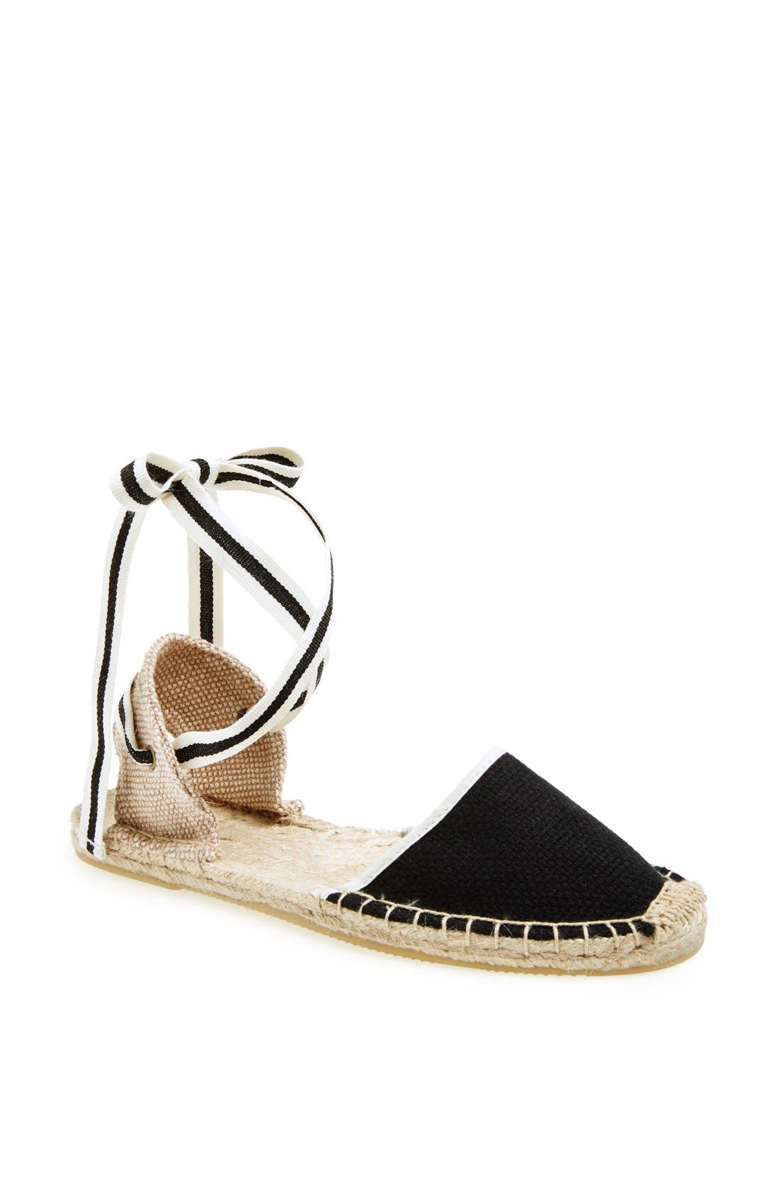 Soludos Lace-Up Espadrille Sandal, Main, color, 