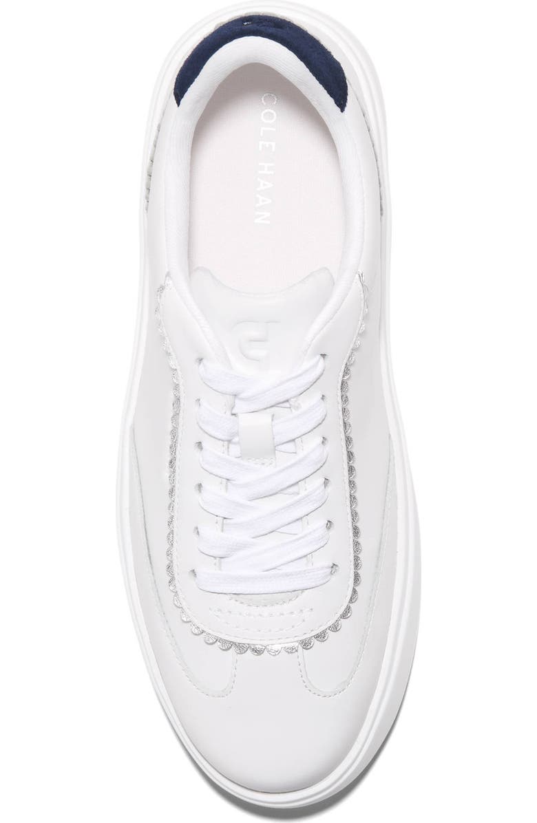 Cole Haan Grand Crosscourt Sneaker, Alternate, color, White Leather / Midnight Moon