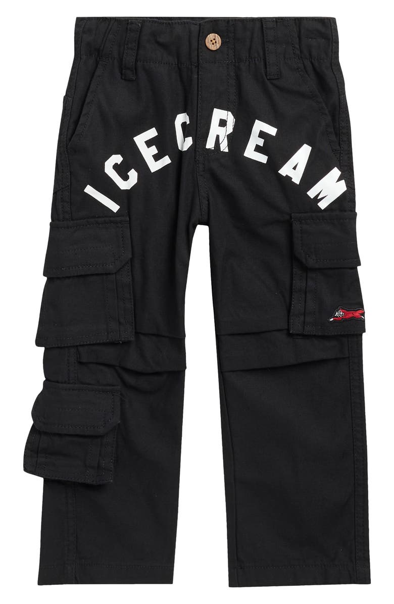 ICECREAM Kids' Maple Cargo Pants, Main, color, Black