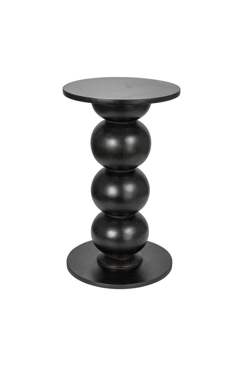 Storied Home Over-Sized Bubble End Table, Main, color, Black