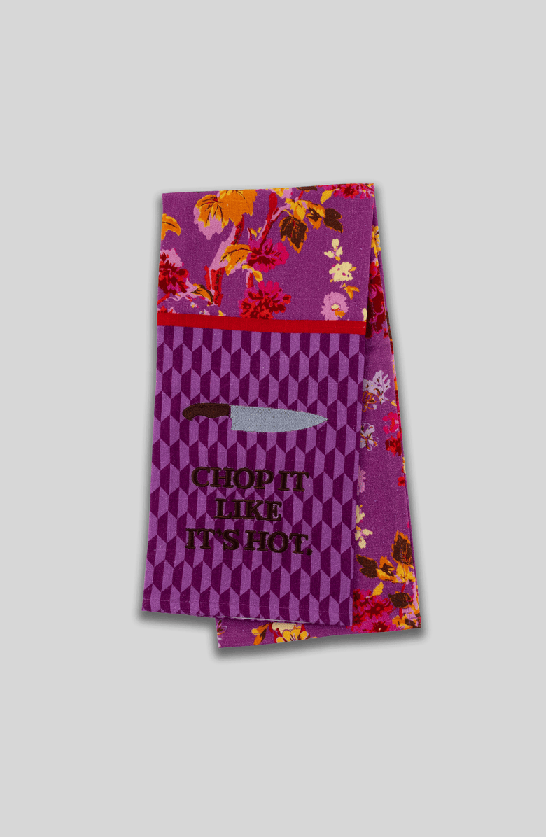 Furbish Chop it Like It's Hot Dish Towel, Main, color, Dark Purple