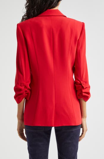 Khloe Ruched Sleeve Blazer