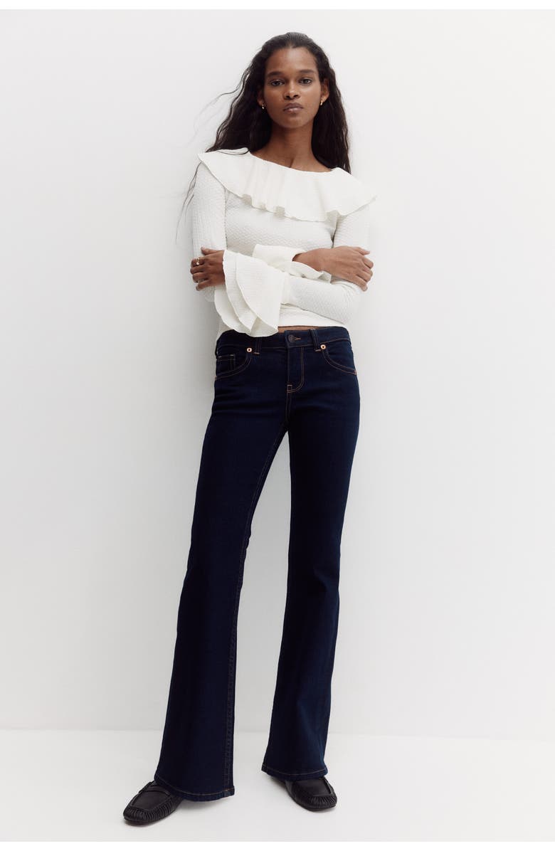 H&M Flared Low Jeans, Alternate, color, 