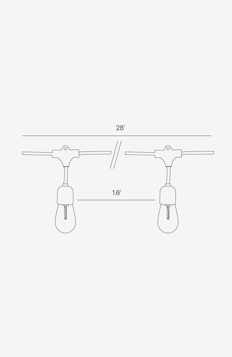 Brightech Glow Solar Hanging Bulb LED String Lights, Alternate, color, 