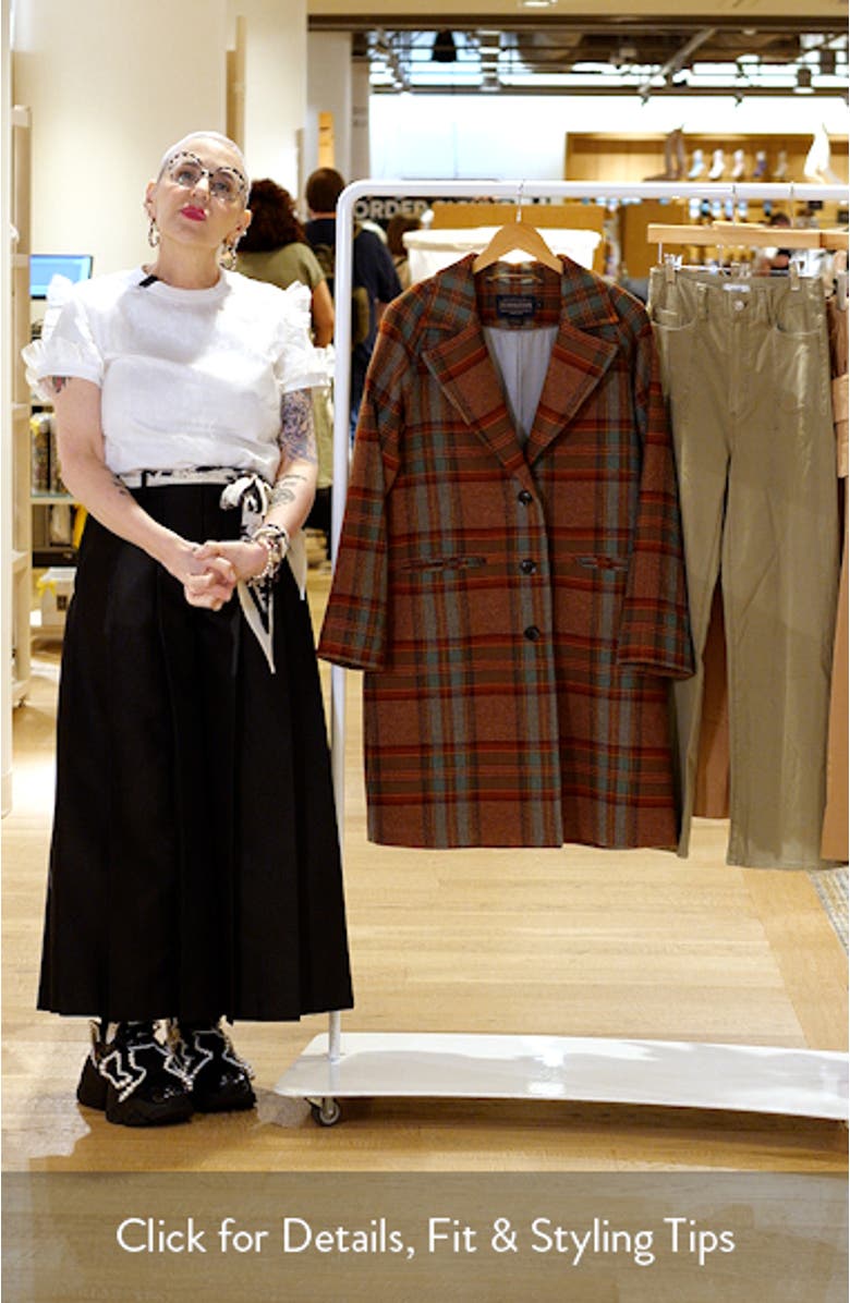 Oregon Plaid Wool Overcoat, sales video thumbnail