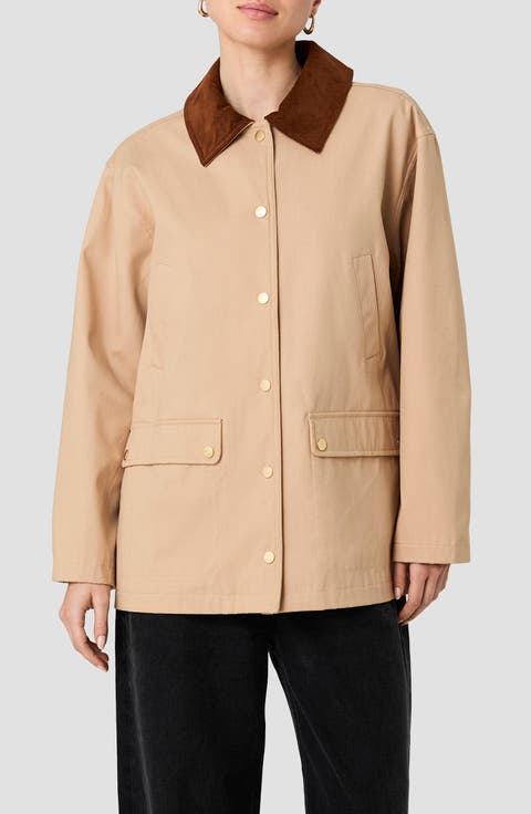Barn Jacket with Corduroy Collar