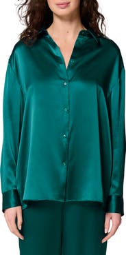 Simone Perele Love Me Silk Blend Button-Up Shirt